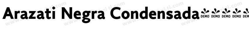Arazati Negra Condensada字体转换